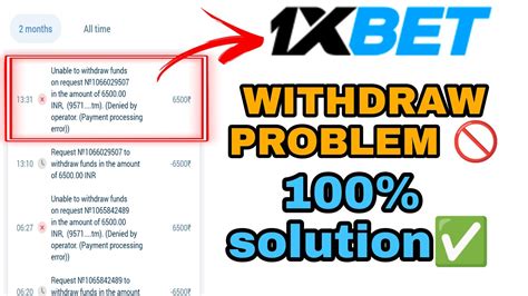 1xbet can''t withdraw